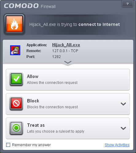 Antivirus, Firewall, Defense Sandbox, Internet Security Alerts ...